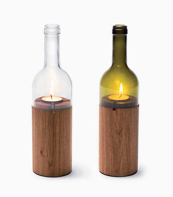 Wine bottle lantern – תמונה 2